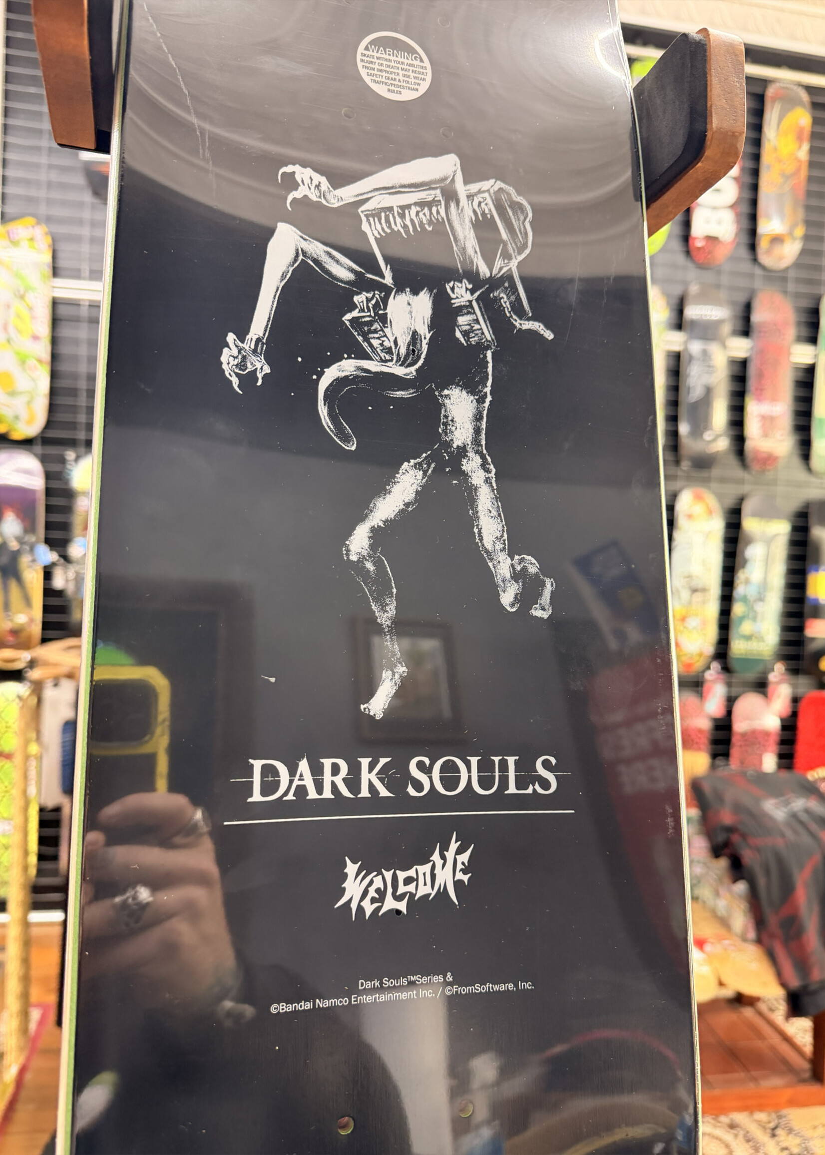 Welcome WELCOME SKATEBOARDS - Dark Souls You Died on Popsicle Black/Red Foil - 8.5"