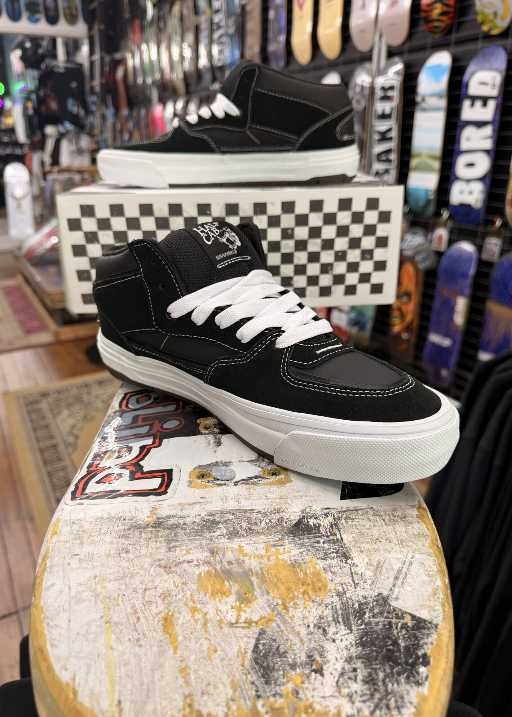 Vans VANS - Skate Half Cab Wafflecup Black/White Shoes