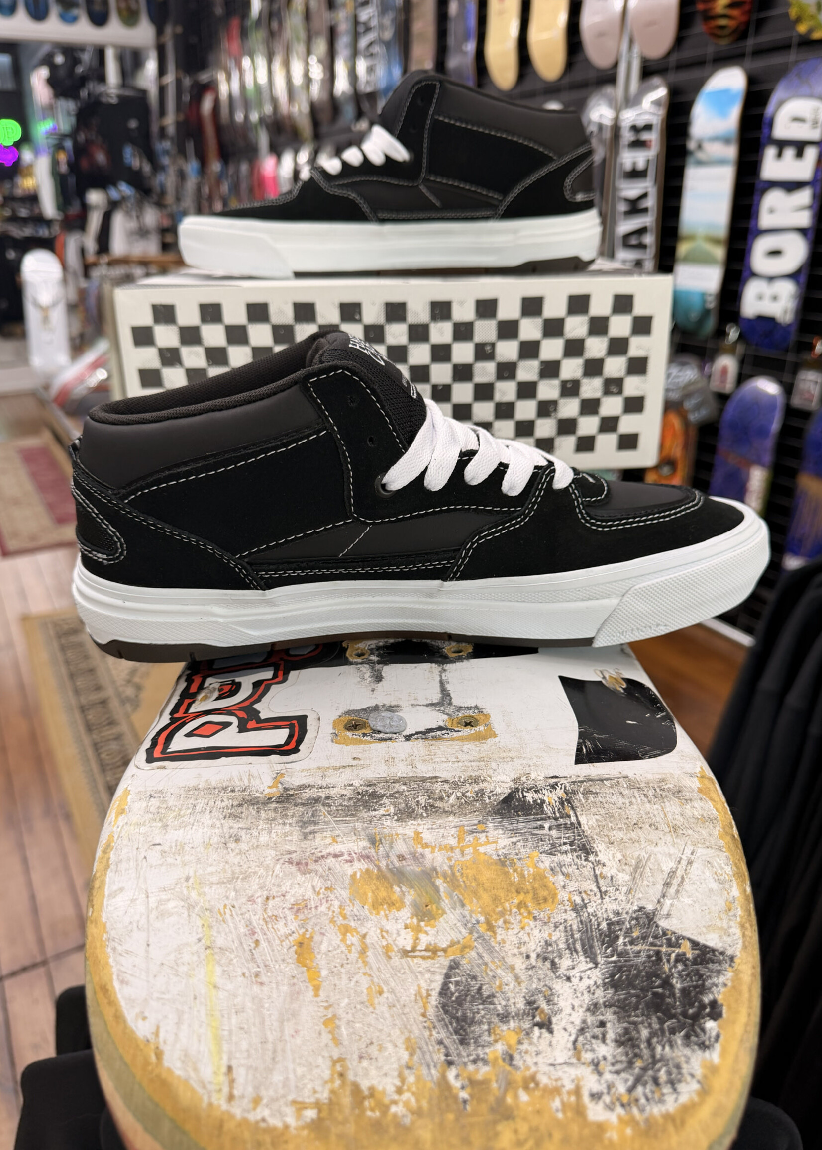 Vans VANS - Skate Half Cab Wafflecup Black/White Shoes
