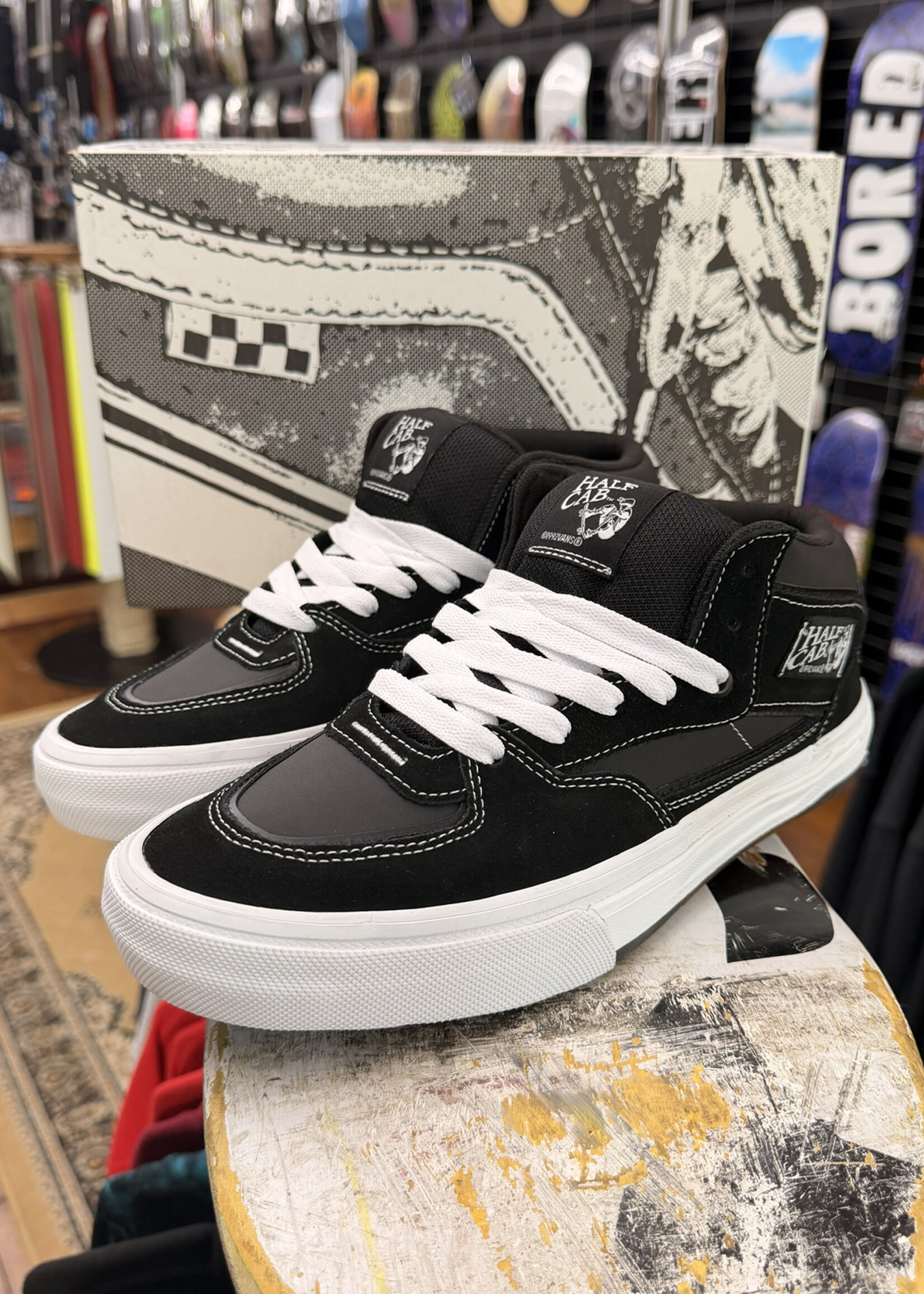 Vans VANS - Skate Half Cab Wafflecup Black/White Shoes