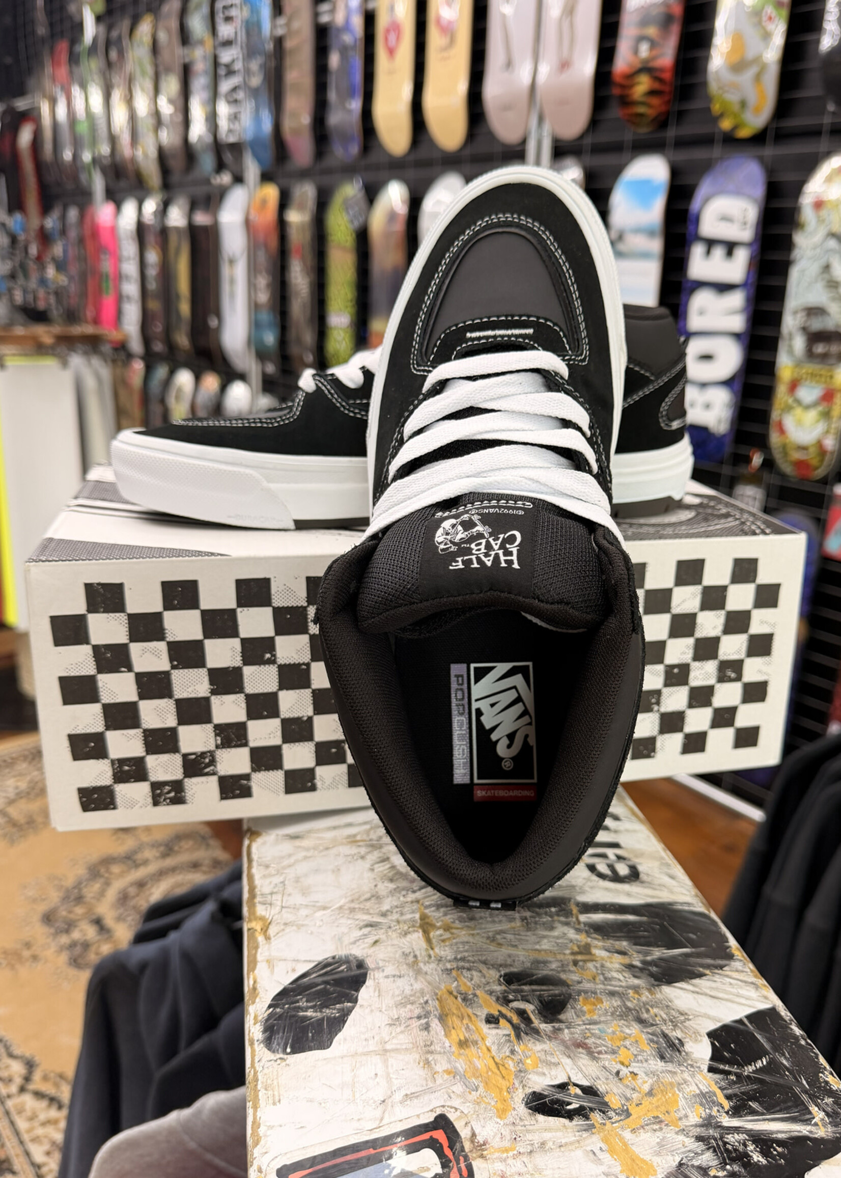 Vans VANS - Skate Half Cab Wafflecup Black/White Shoes