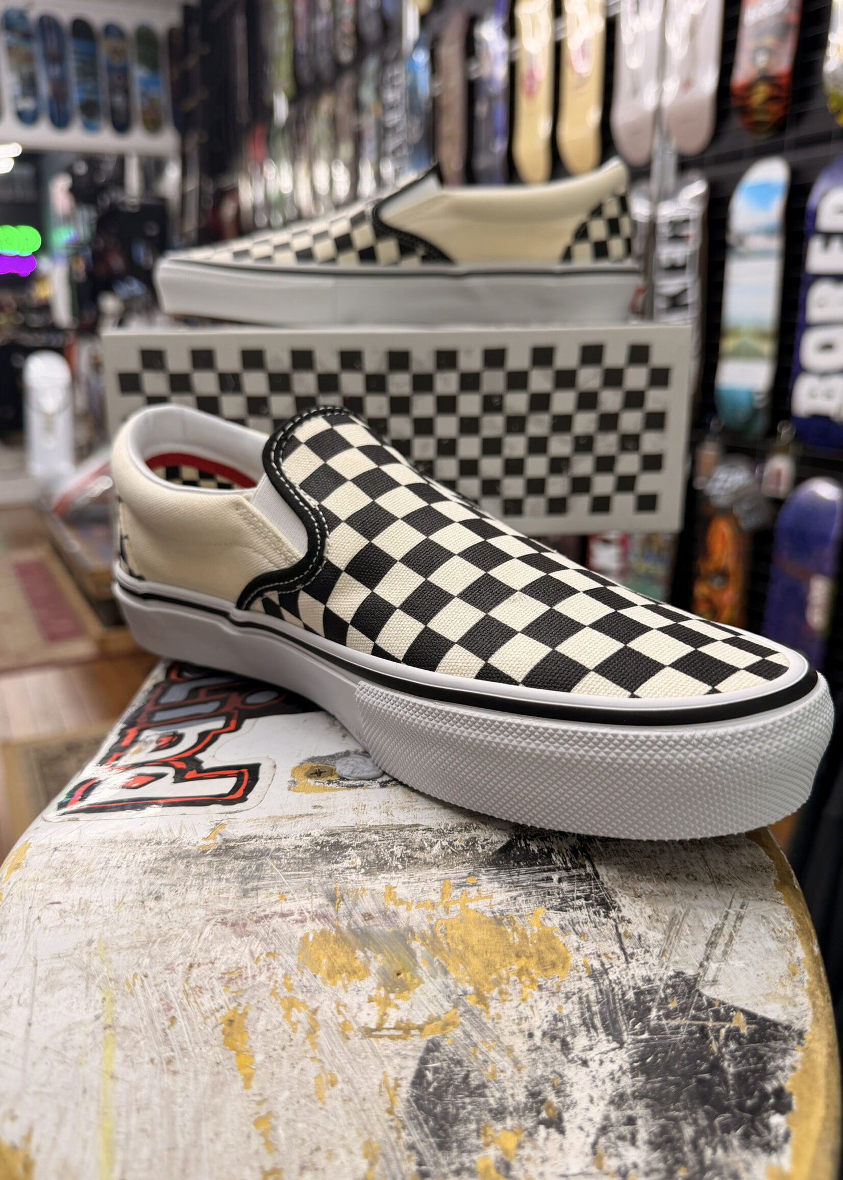 Vans VANS - Skate Slip-On Checkerboard Black/Off White