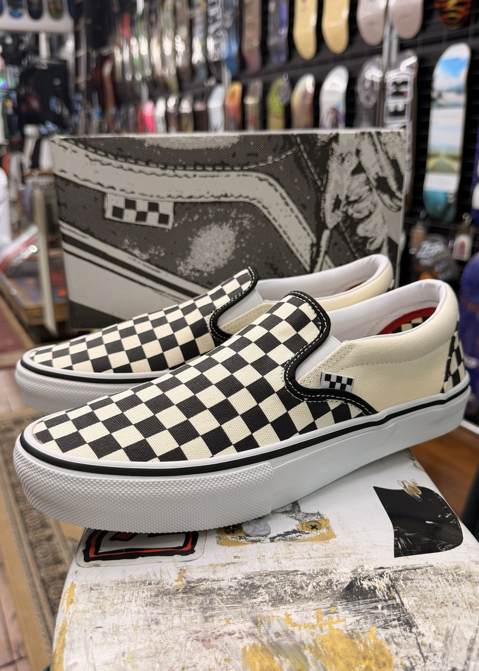 Vans VANS - Skate Slip-On Checkerboard Black/Off White