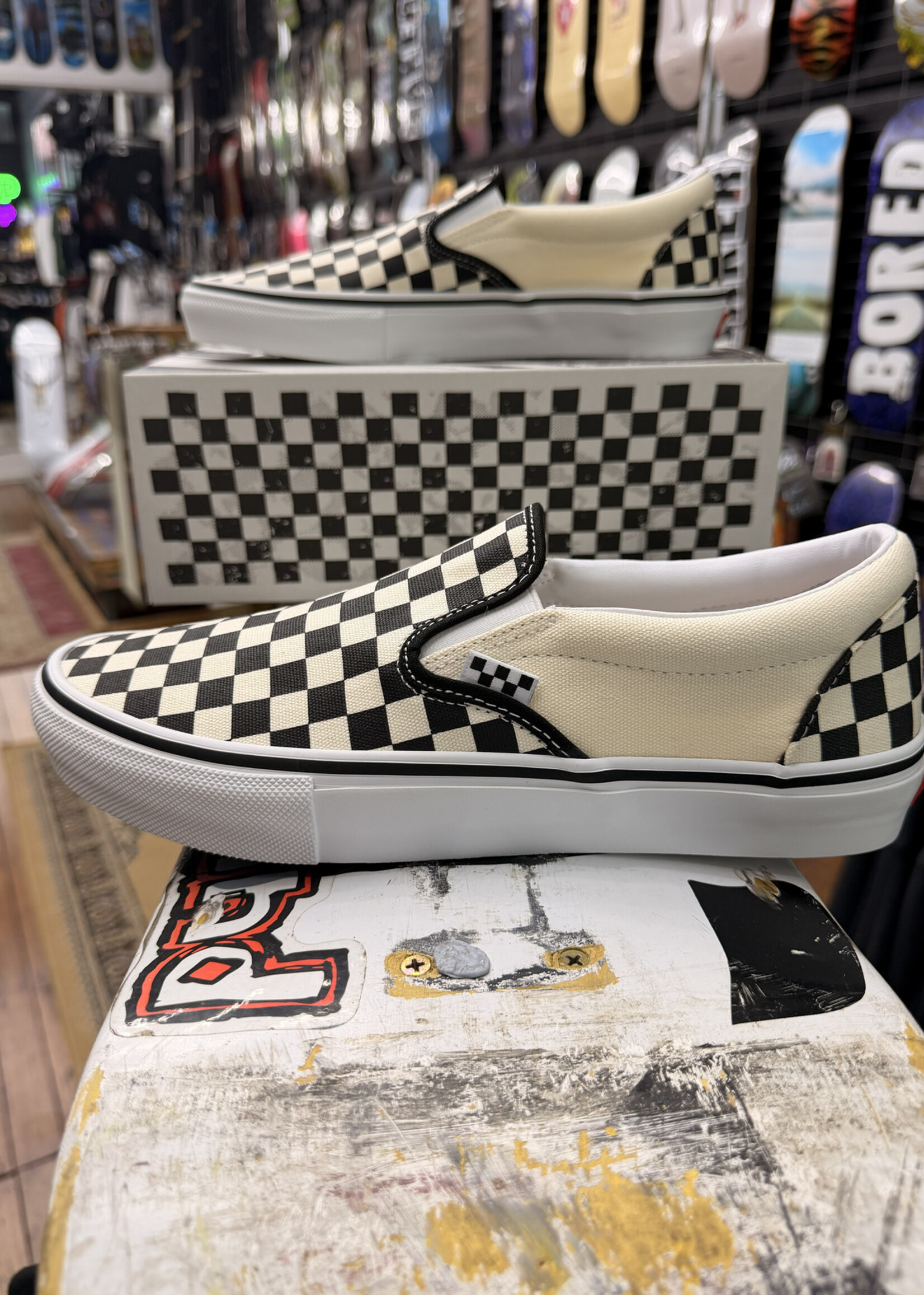 Vans VANS - Skate Slip-On Checkerboard Black/Off White