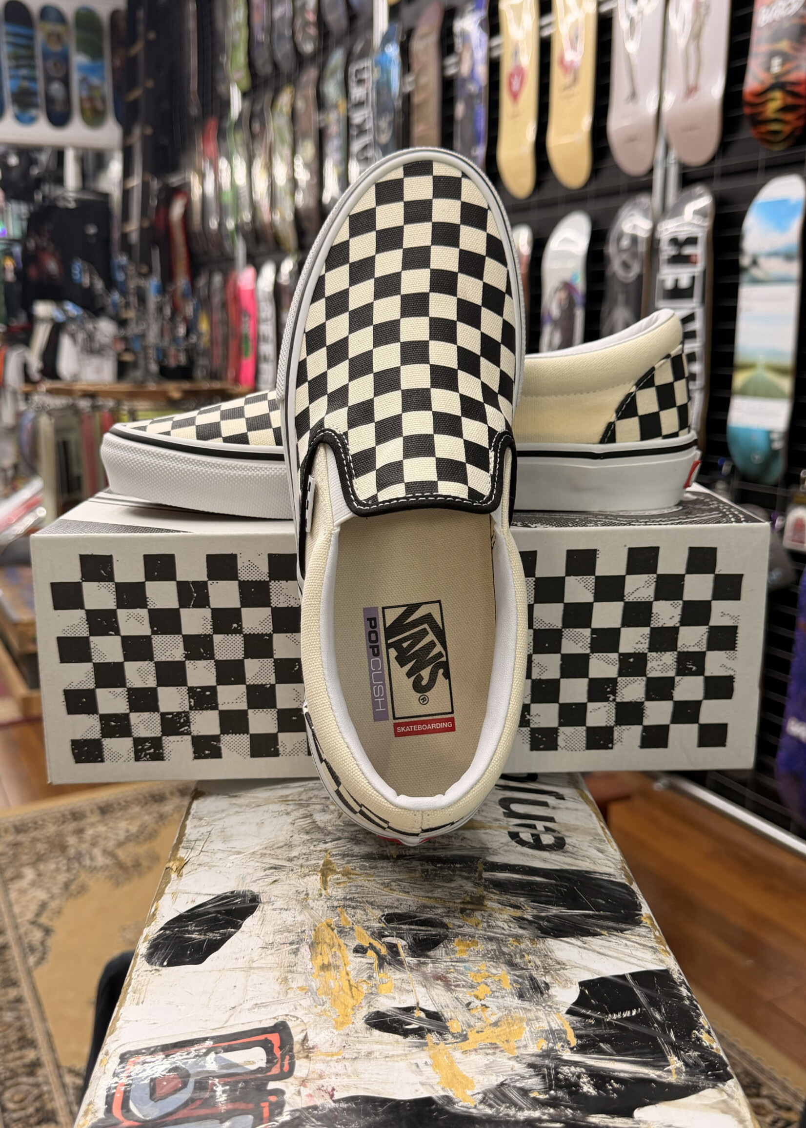 Vans VANS - Skate Slip-On Checkerboard Black/Off White