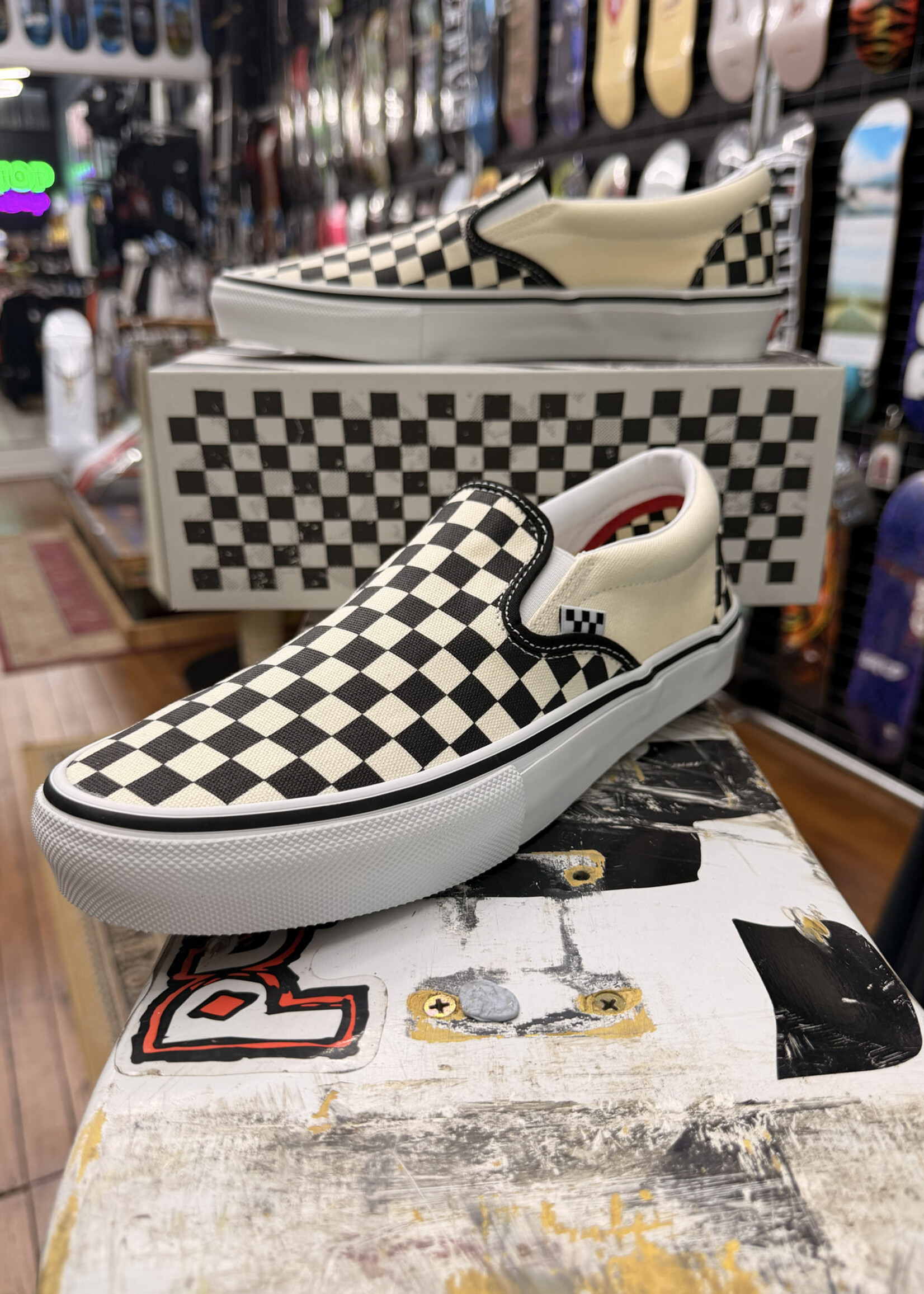 Vans VANS - Skate Slip-On Checkerboard Black/Off White