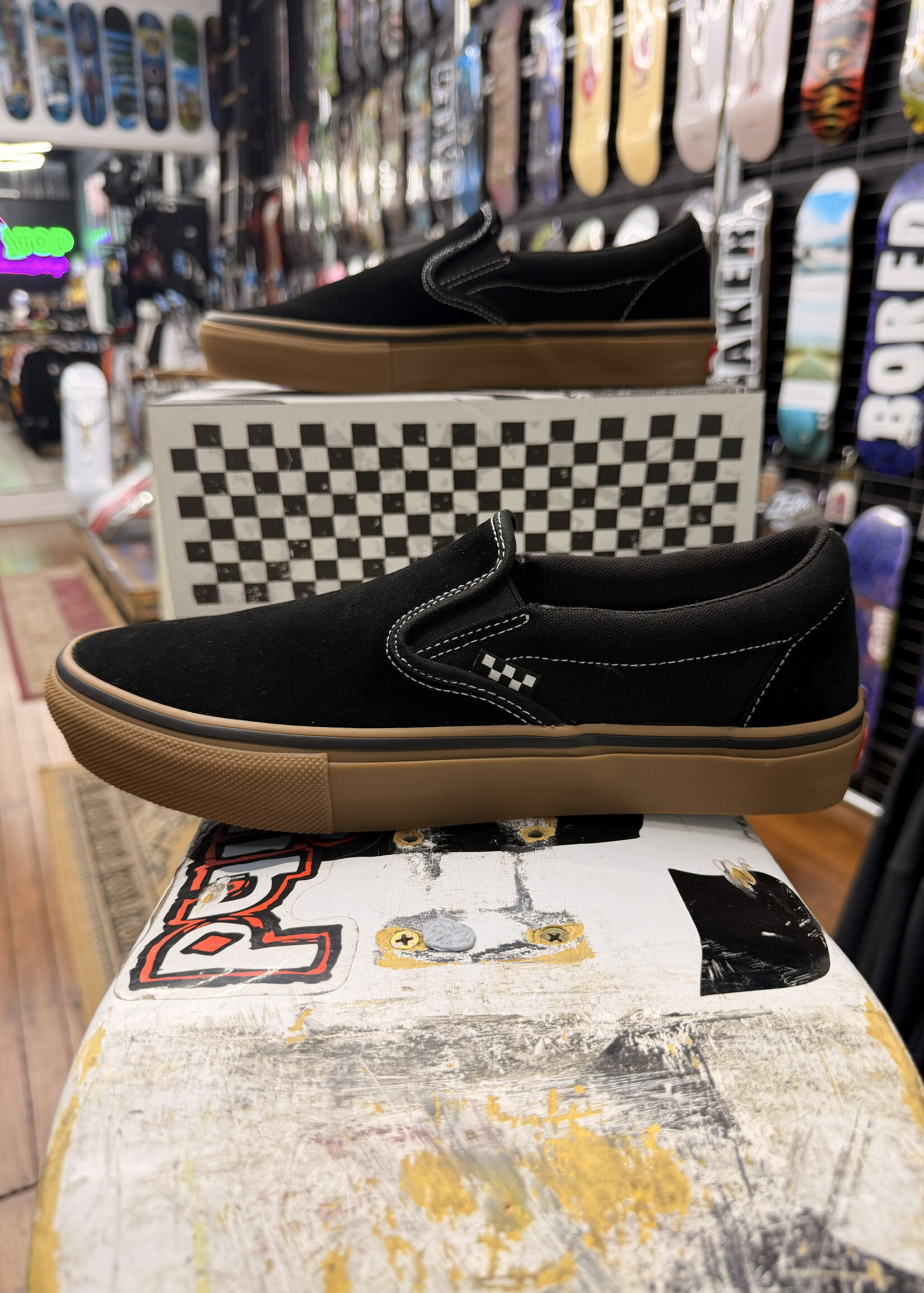 Vans VANS - Skate Slip-On Black/Gum/White