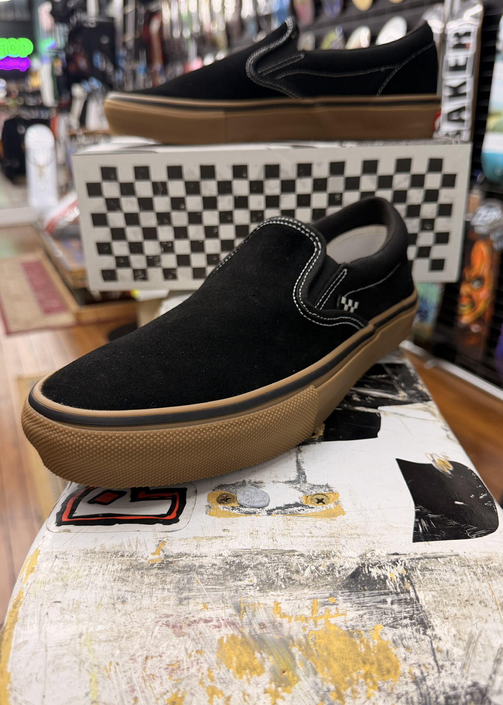 Vans VANS - Skate Slip-On Black/Gum/White