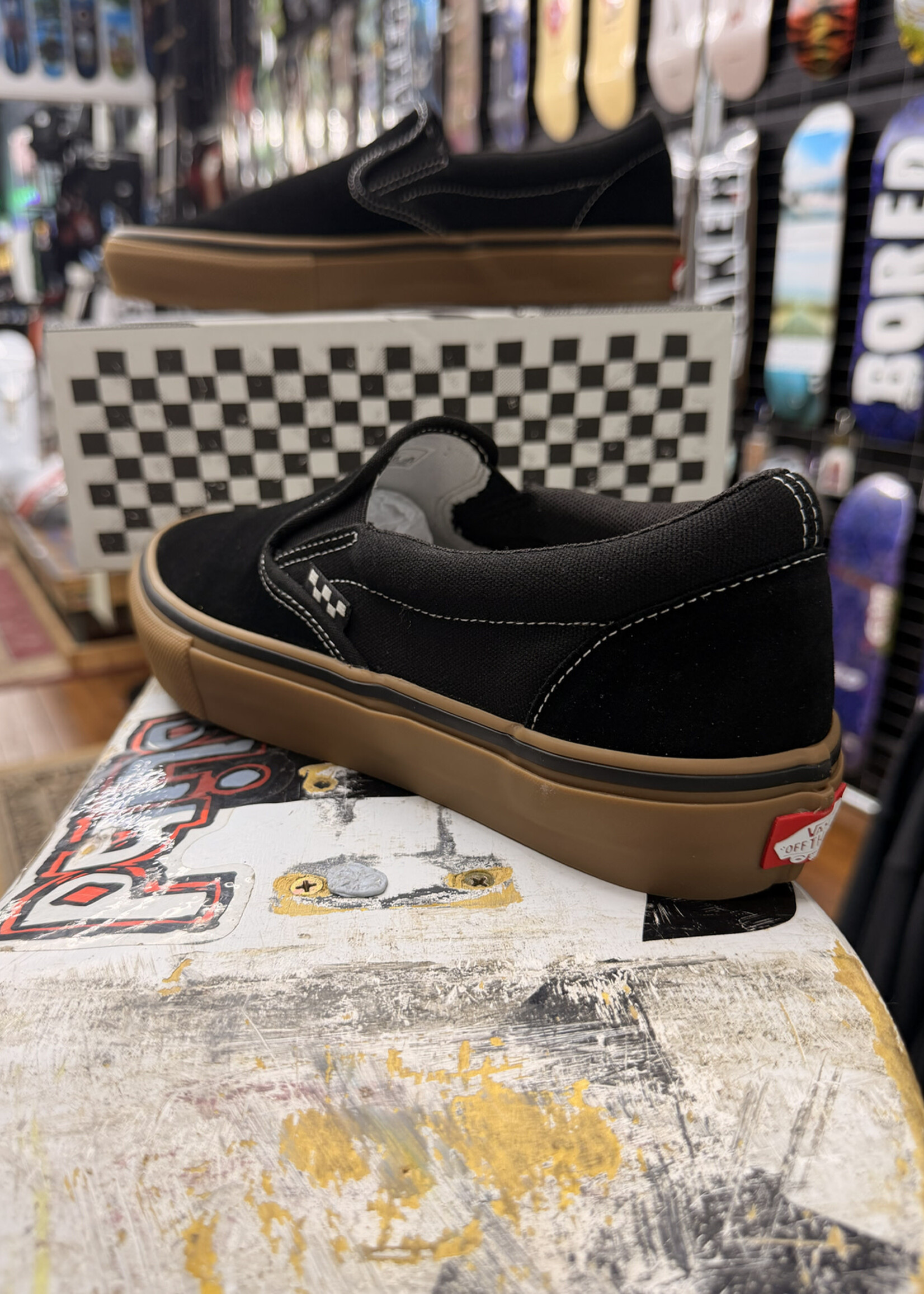 Vans VANS - Skate Slip-On Black/Gum/White