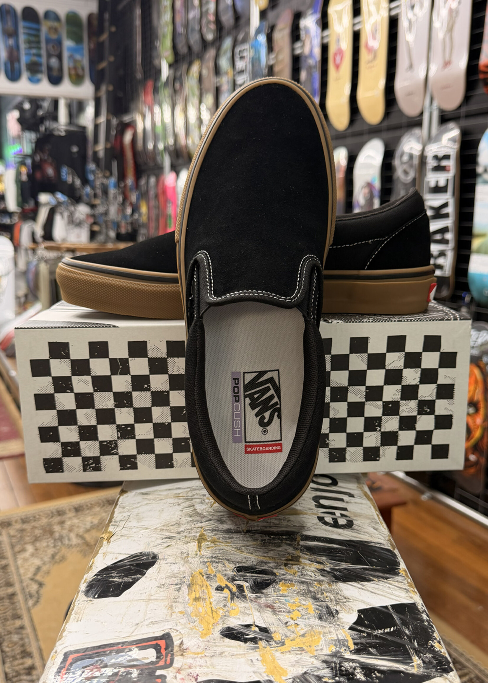 Vans VANS - Skate Slip-On Black/Gum/White