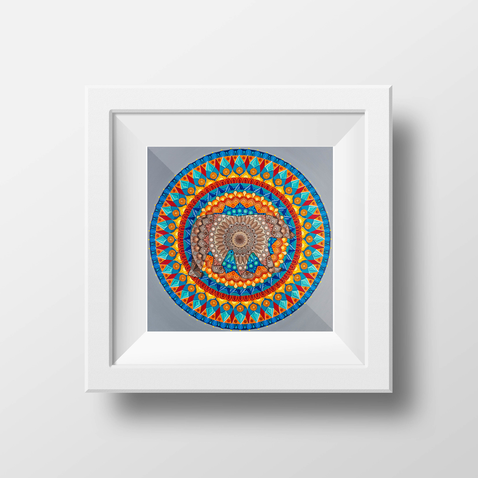 Stirling Studios Oh Hey, Bear! - Bear Mandala - Archival Giclee Paper Print - Unframed