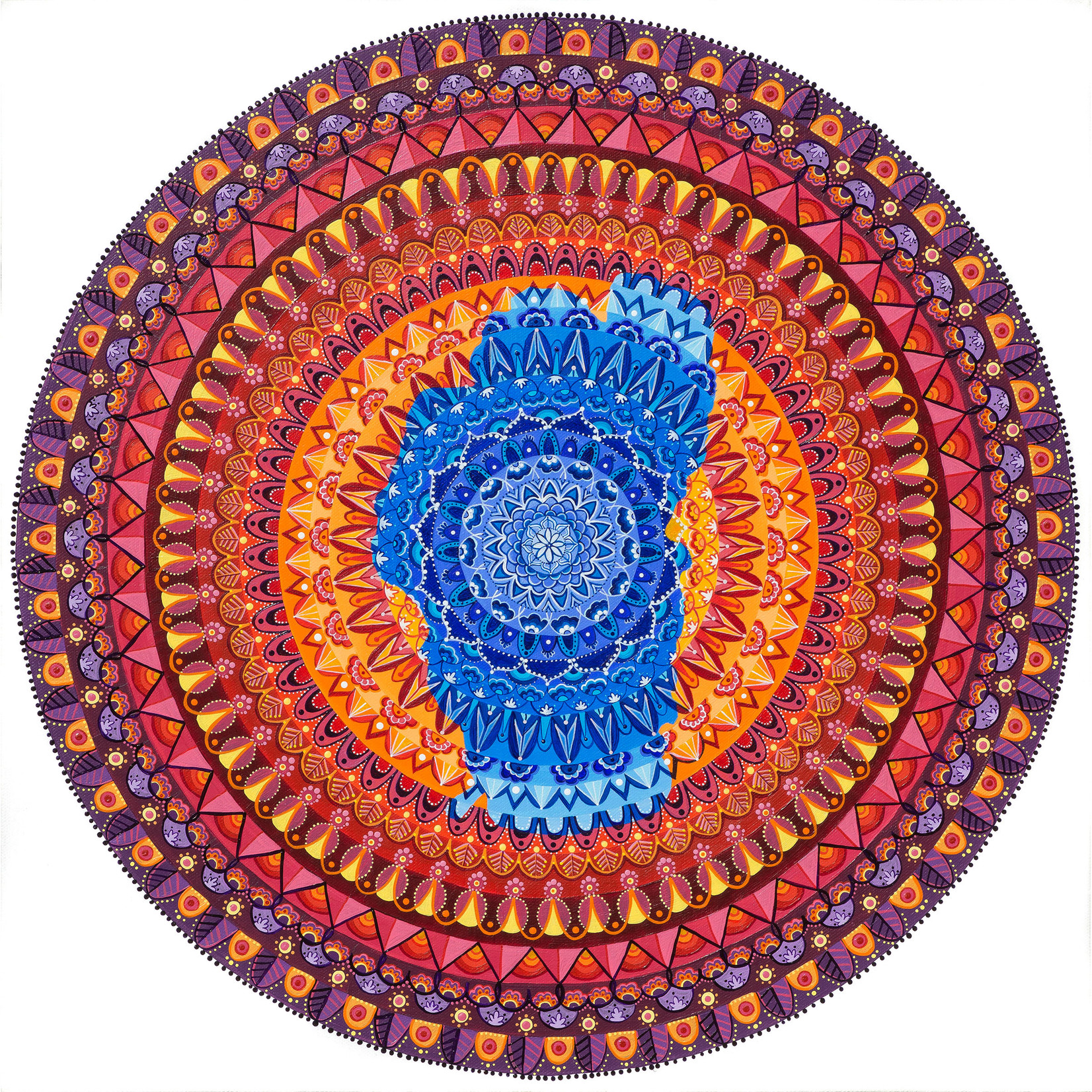 Stirling Studios Lake Tahoe Mandala - Archival Giclee Paper Print - Unframed