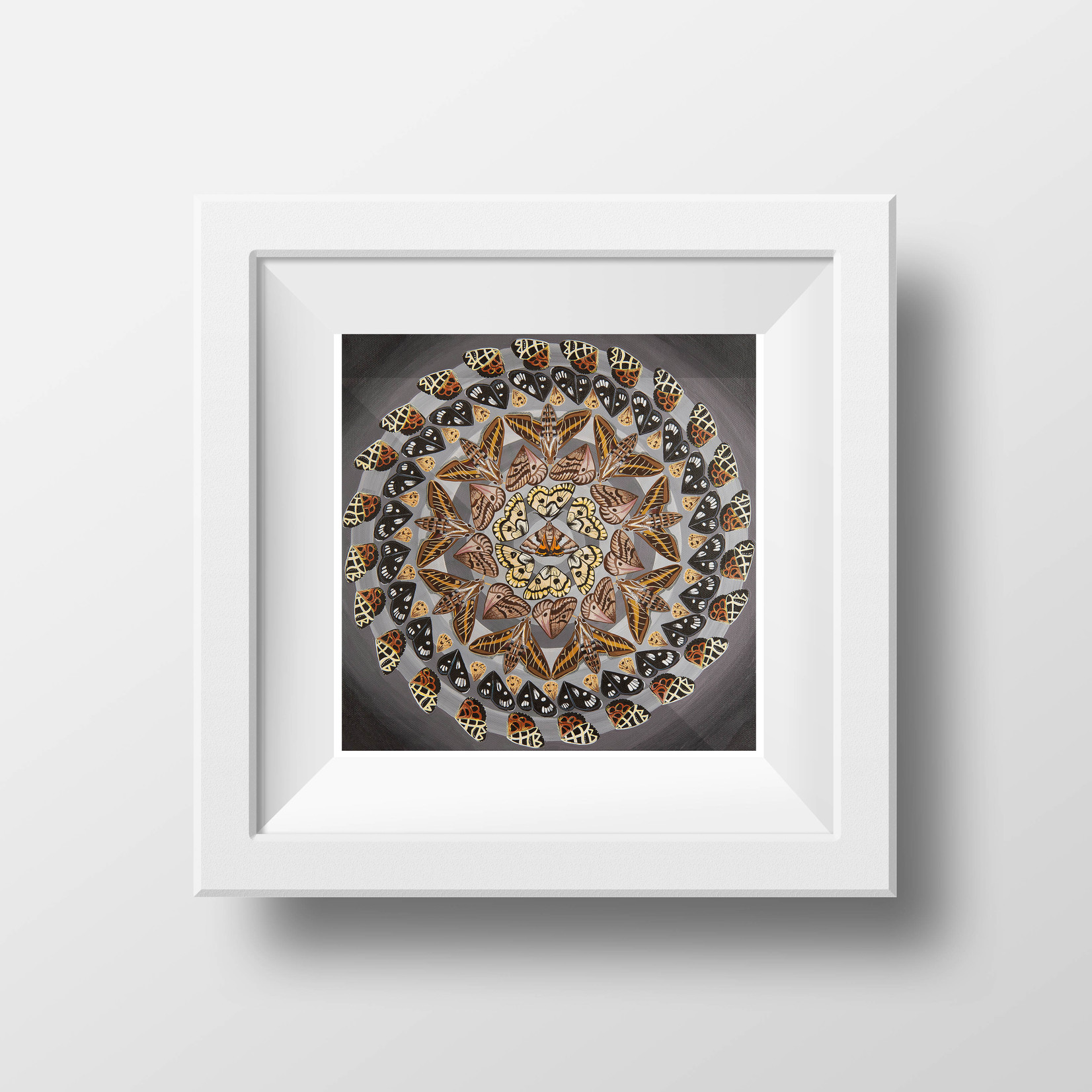 Stirling Studios "Mothdala"  Mandala - Archival Giclee Paper Print - Unframed