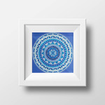 Stirling Studios "Blue Ice" Mandala - Archival Giclee Paper Print - Unframed