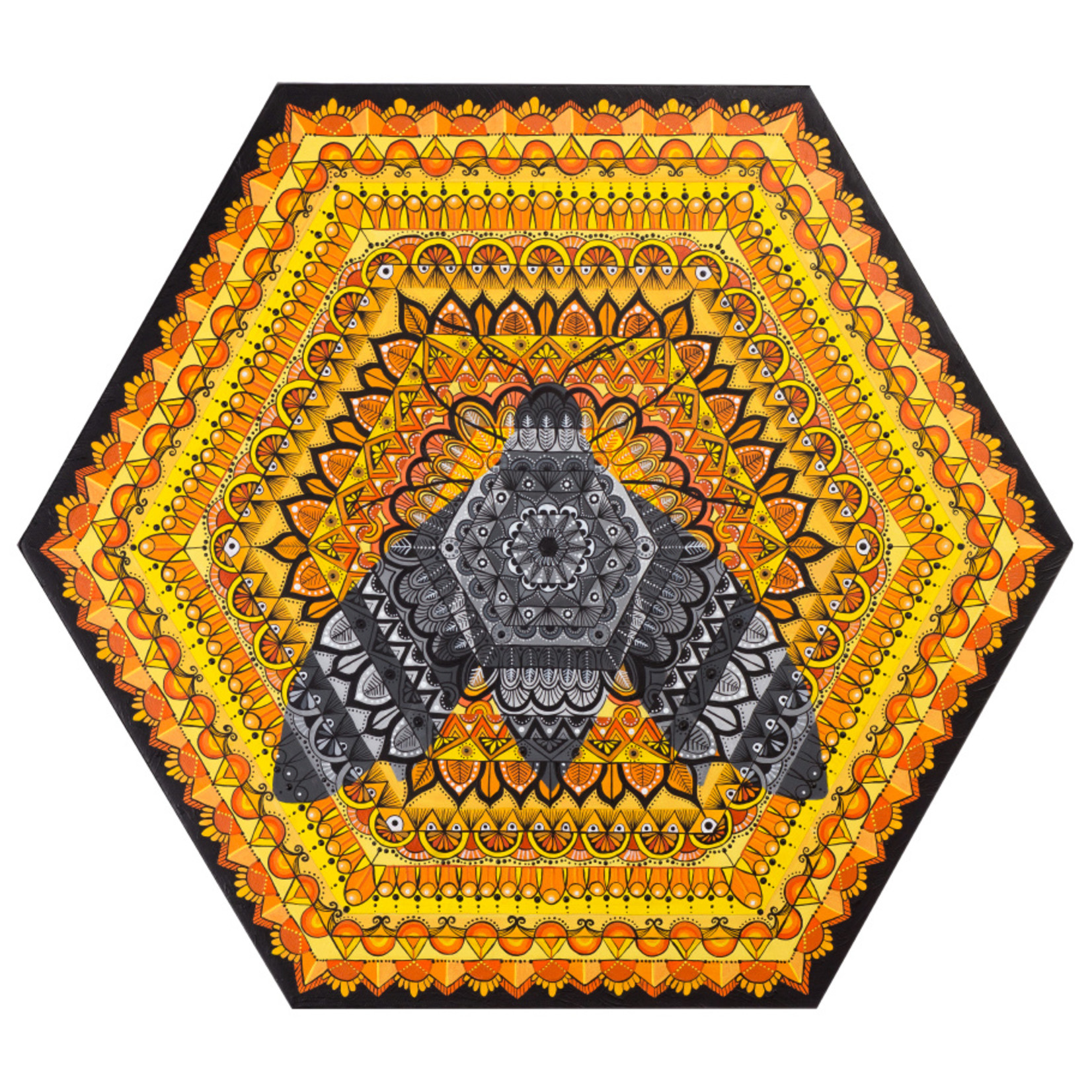 Stirling Studios "Queen Bee" Mandala Canvas Print