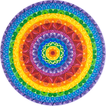 Stirling Studios Original -"Rainbow Round" Mandala