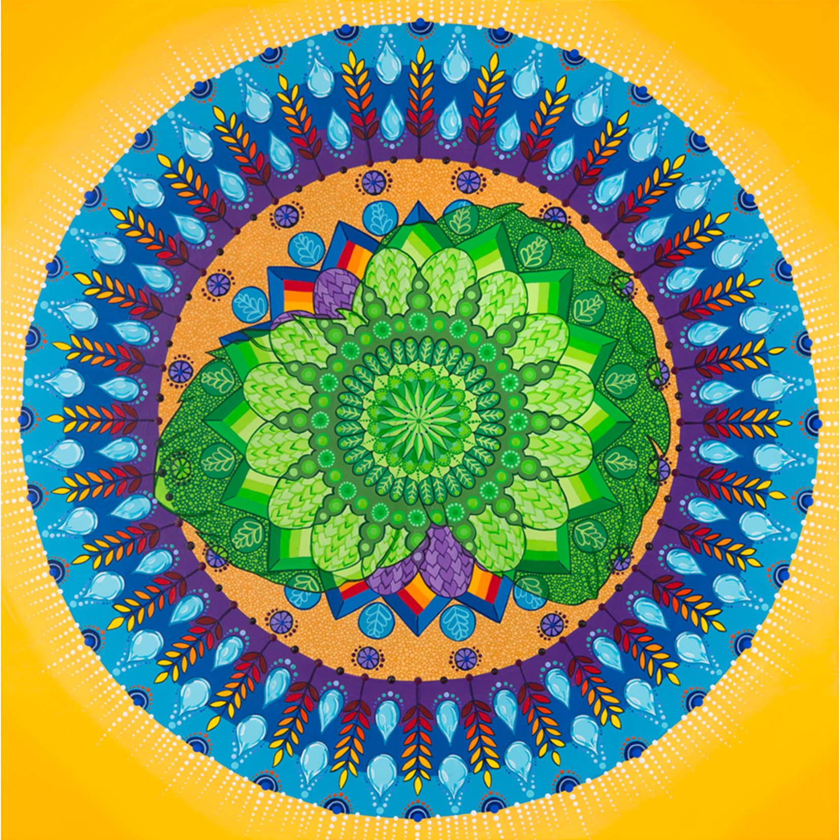 Stirling Studios "Beer Me" Mandala - Archival Giclee Paper Print - Unframed