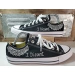 Stirling Studios Ruth Bader Ginsberg Custom Converse  -  Double Sided w/ Text "I Dissent"