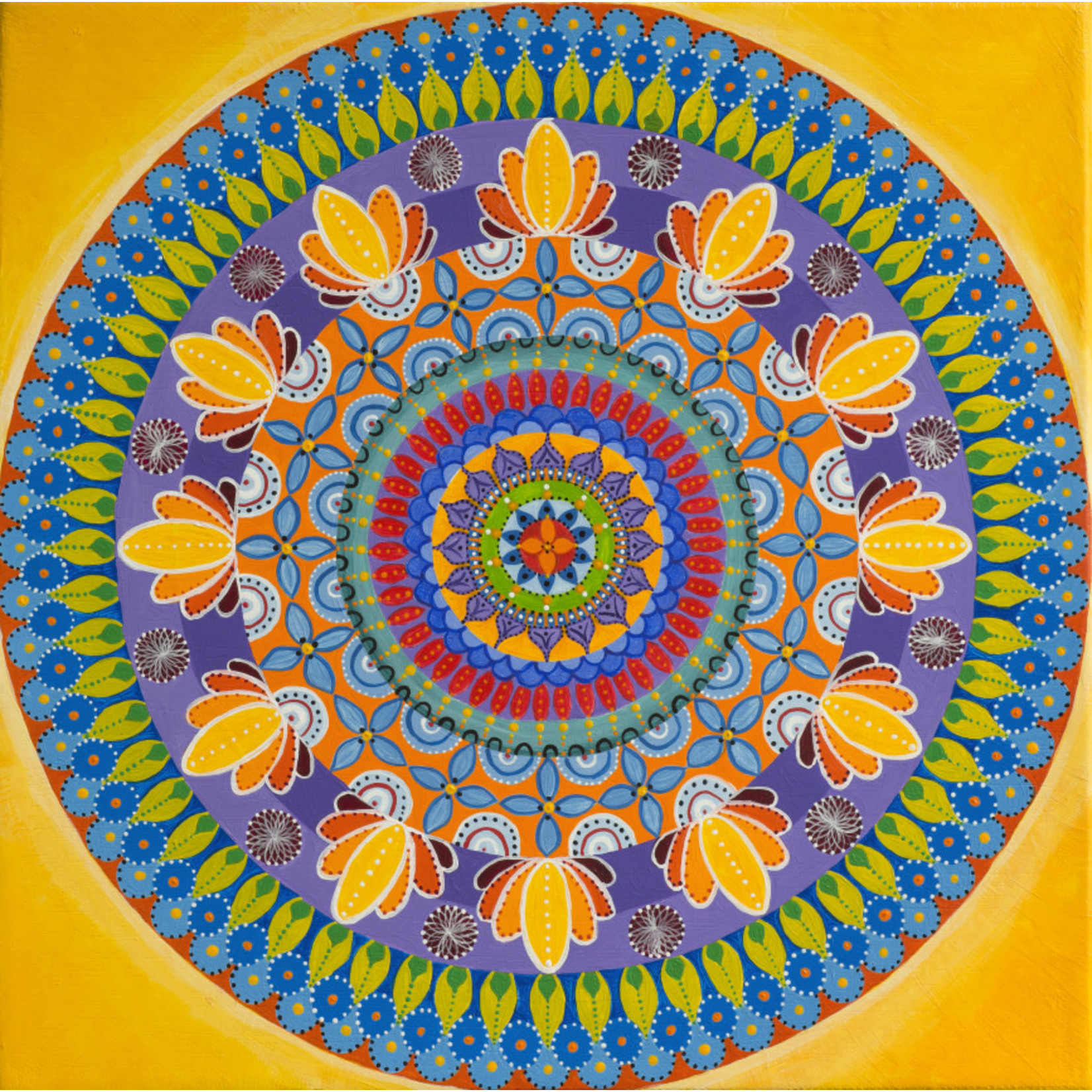 Stirling Studios "Summer in KB" Mandala Canvas Print