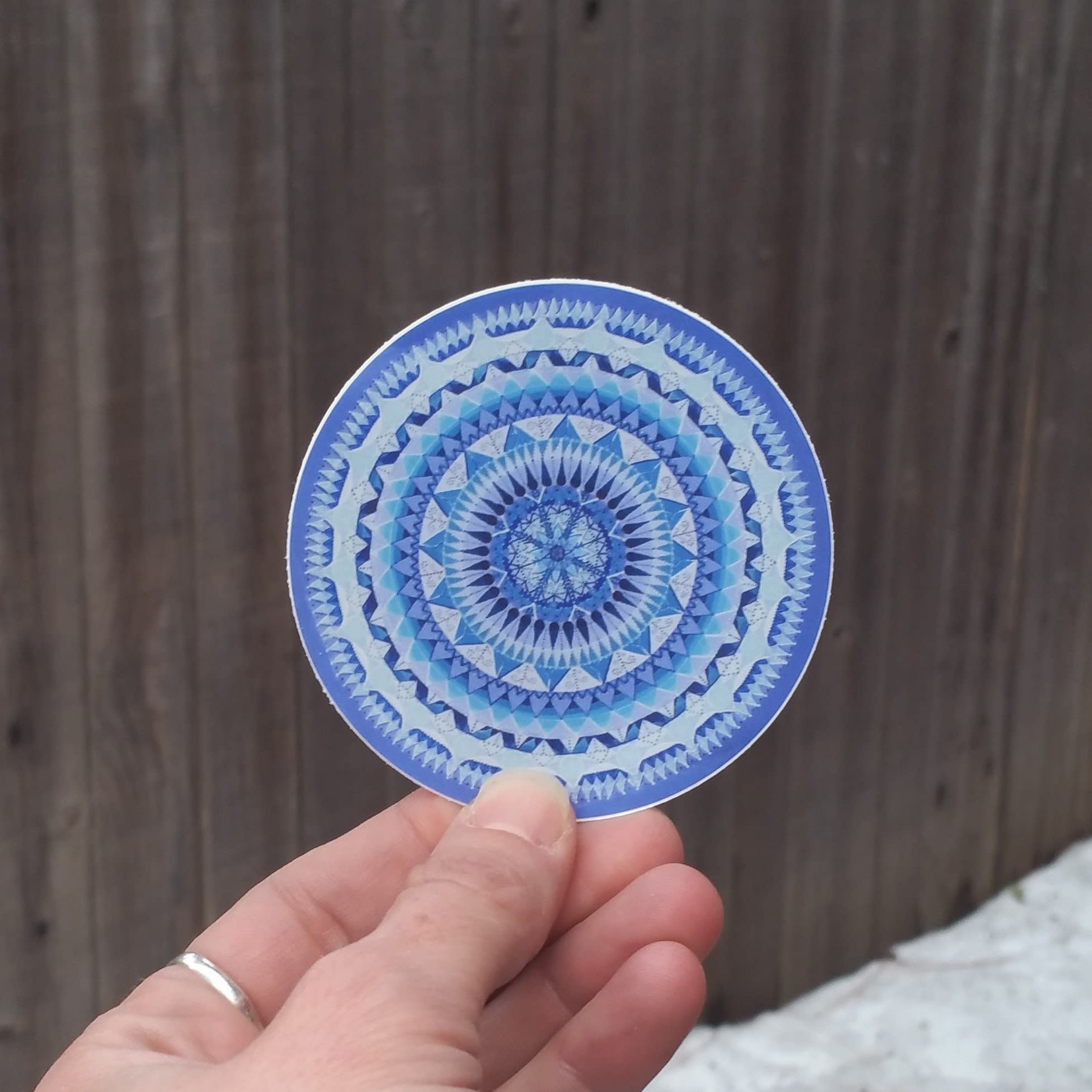 Stirling Studios "Blue Ice" Mandala Sticker