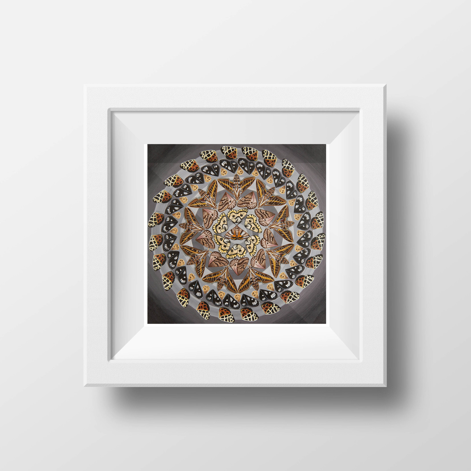 Stirling Studios "Mothdala"  Mandala - Archival Giclee Paper Print - Unframed