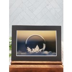 Frozen Bubble Matted Print - sunset background