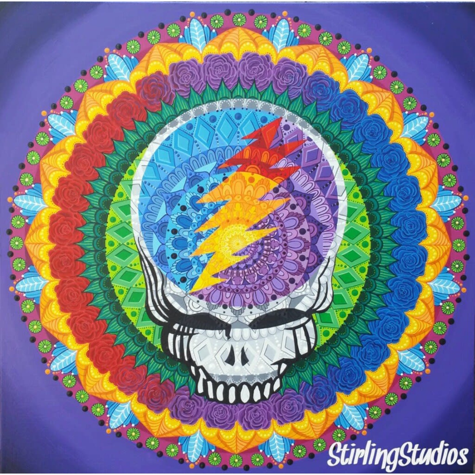 Stirling Studios Stealie Mandala - Archival Giclee Paper Print - Unframed