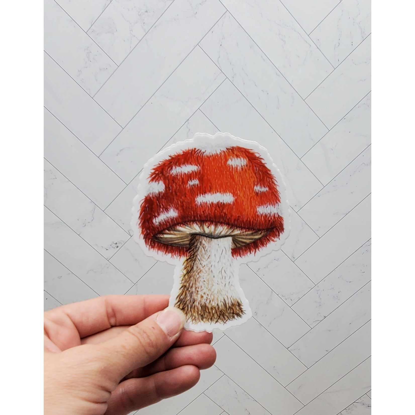 Stirling Studios Furry Mushroom Sticker - 4"