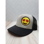 We the Trees Emoji - Heart Eyes- Black & Gray - Trucker Hat