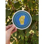 Stirling Studios Lake Tahoe Mandala Sticker - Yellow Lake - 5"