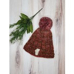 Fast and Luse Merino Wool Hat w/ Yarn Pom Pom - Autumn Multicolored