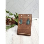 Tahoe Boho Copper Leafprint Earrings