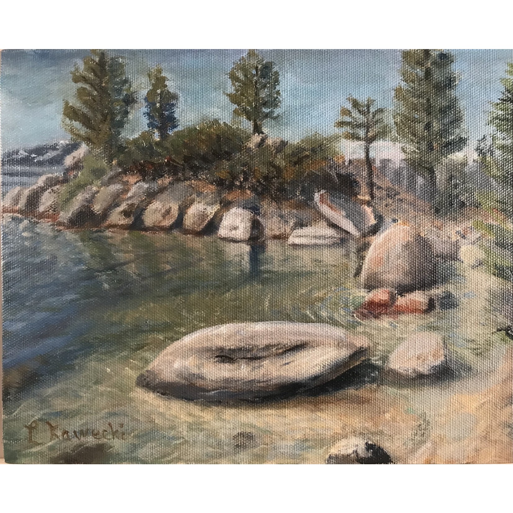 Lewis Kawecki "Crystal Cove" - Original Oil Painting
