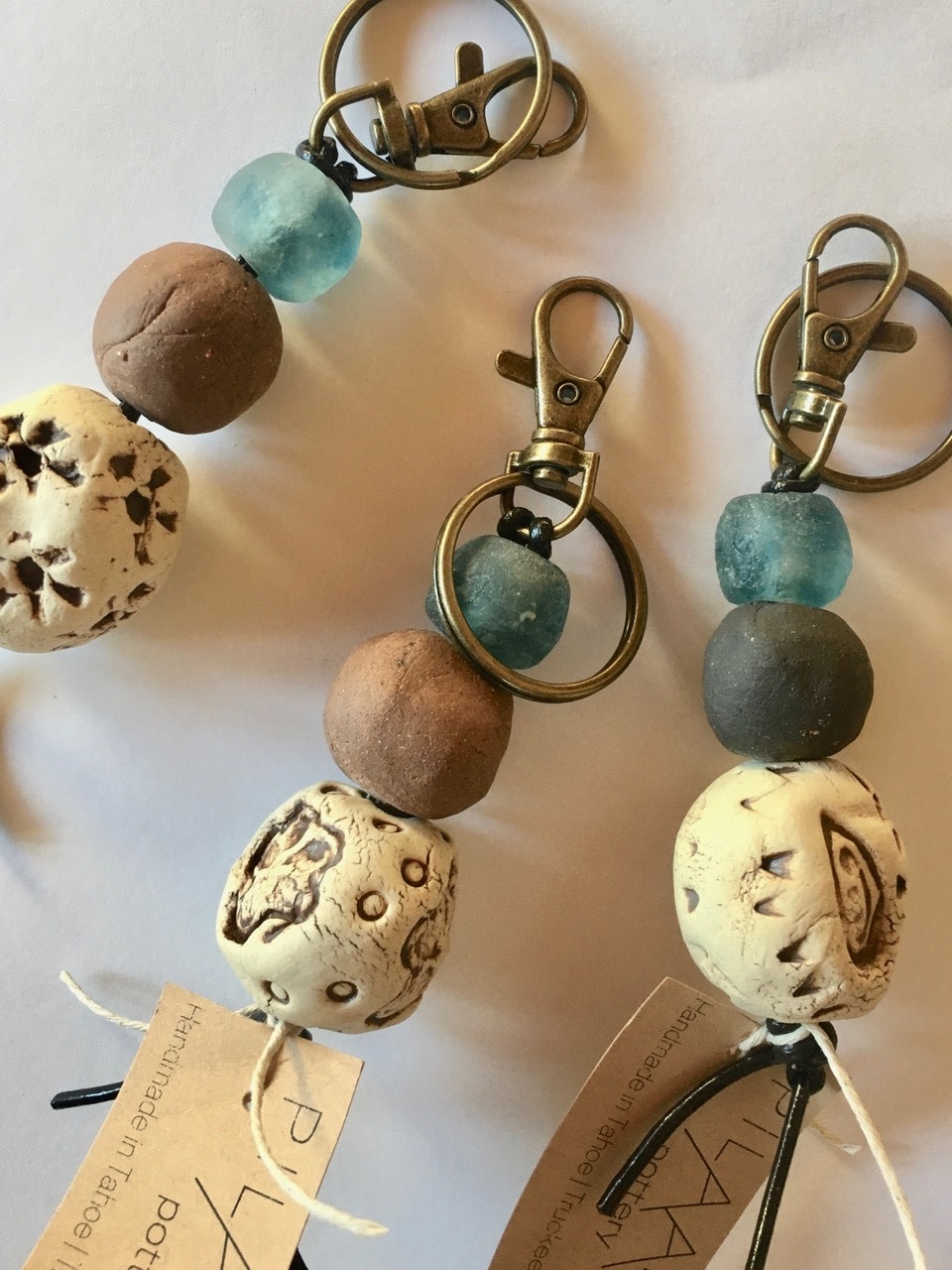 Pottery Keychain for Essential Oils