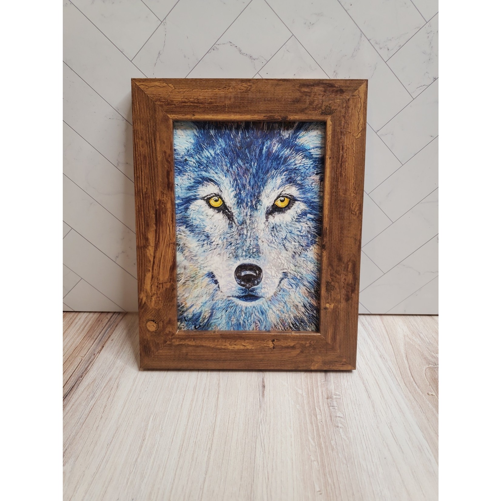 Sara L Smith "Wolfish I" - framed giclee print