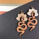 OSO Design Lab The Crown - Wood Earrings