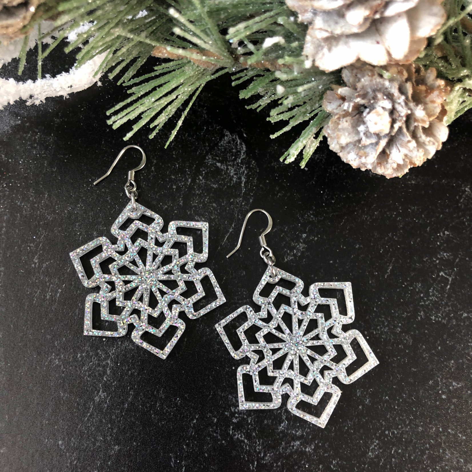 OSO Design Lab Snowflake Earrings