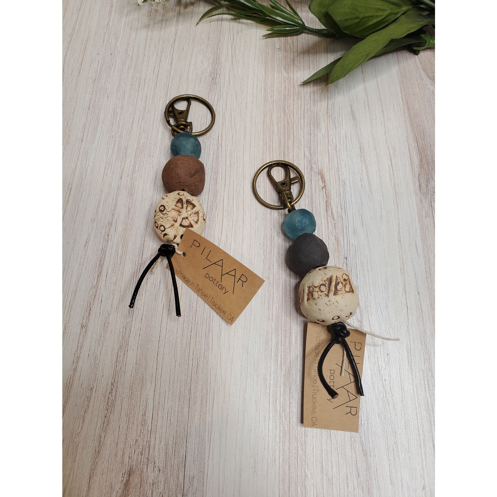 Pilaar Pottery Pottery Keychain for Essential Oils