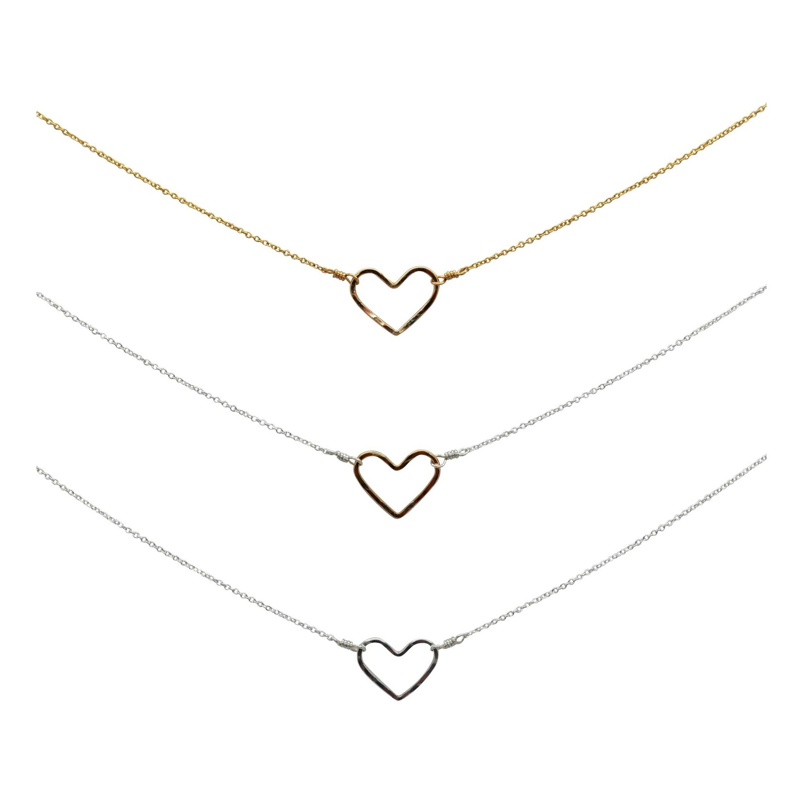 Tamacino Plum - heart necklace