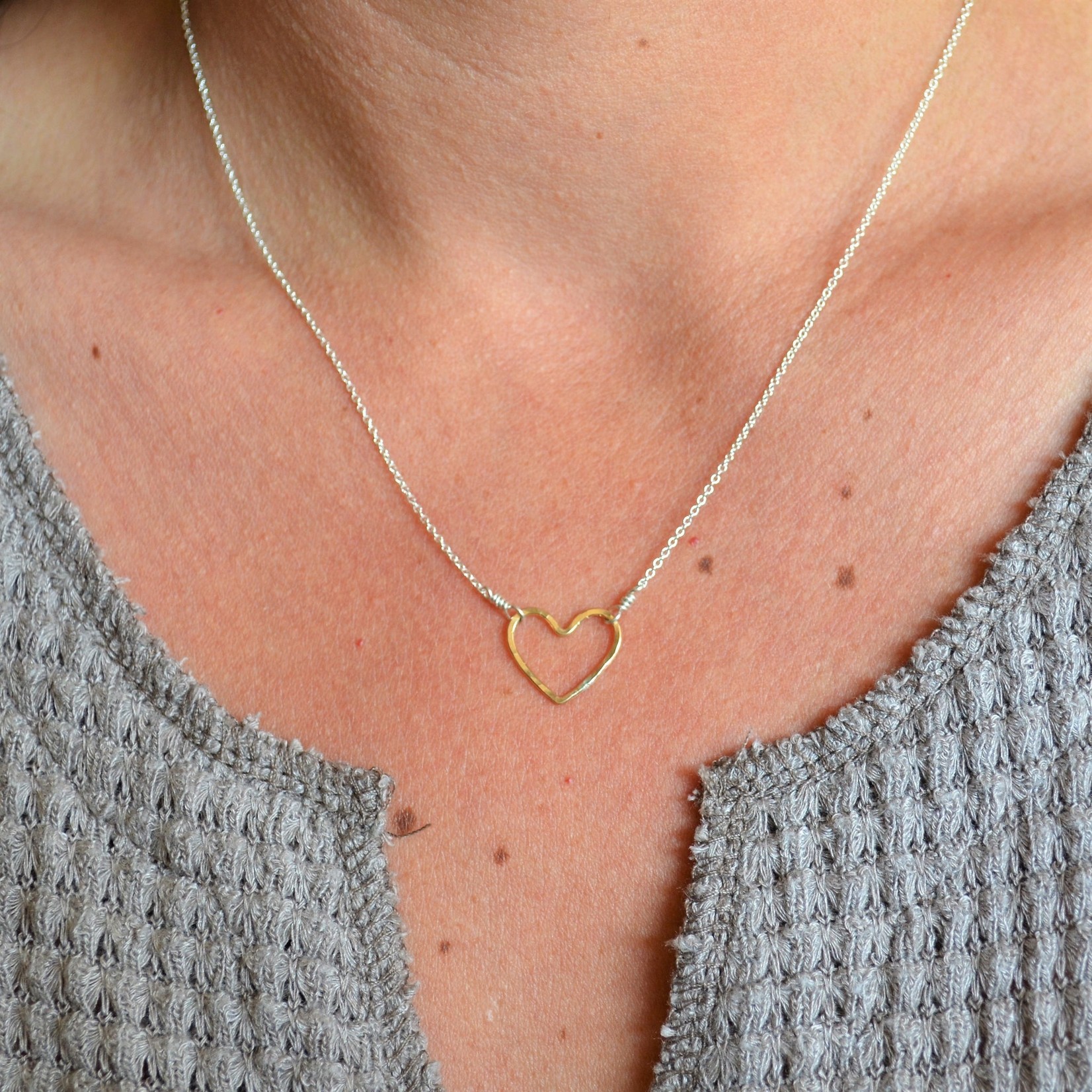 Tamacino Plum - heart necklace