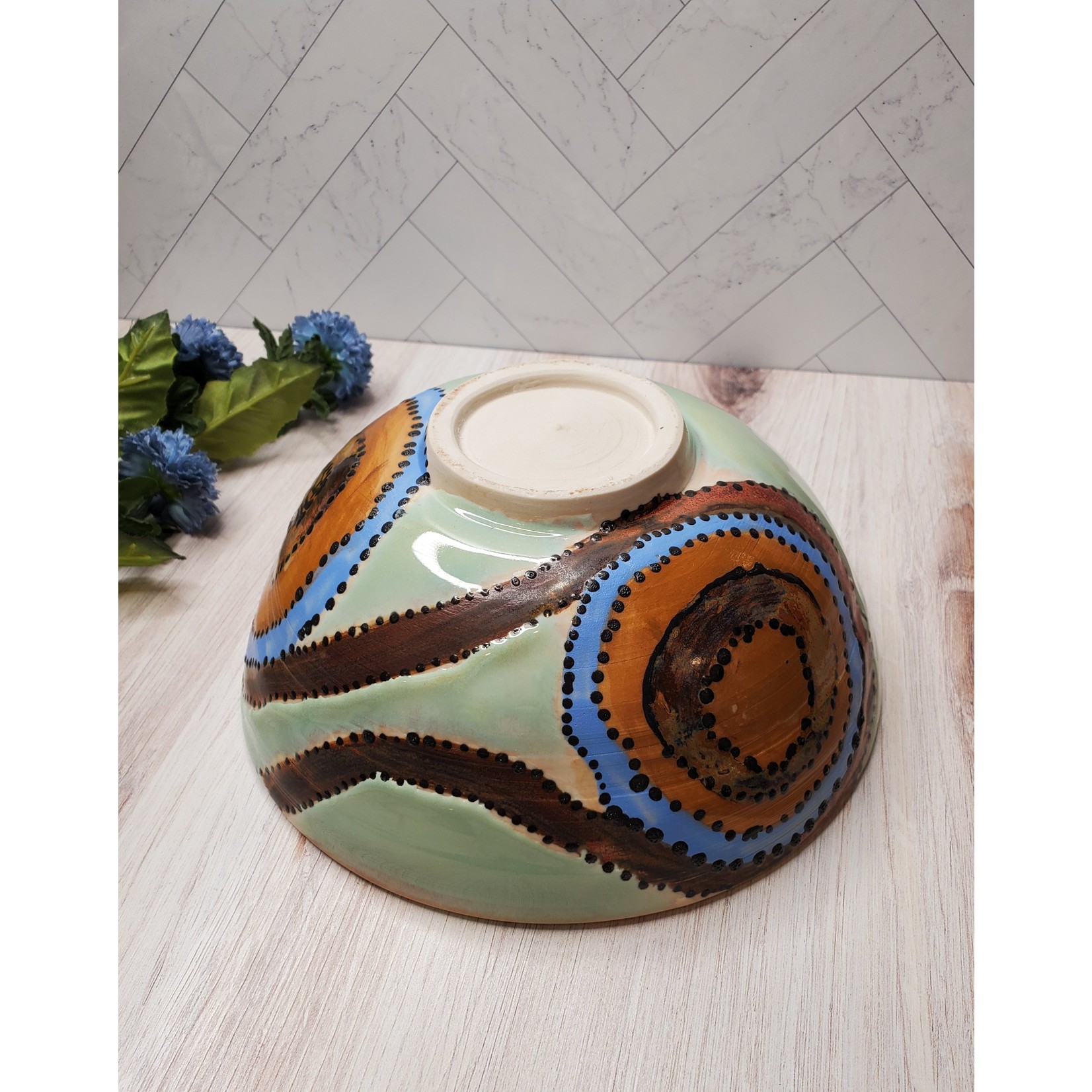 Pottio Studery Aboriginal Designs - Porcelain Bowl - Medium