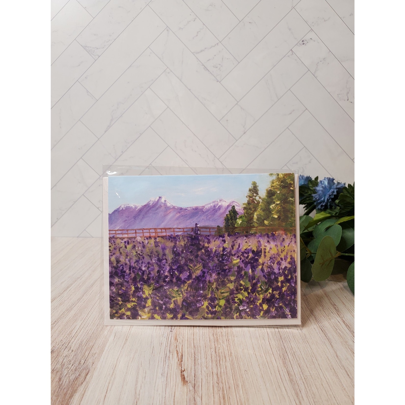 Kelley Werner Arts Notecard - "Lupines"