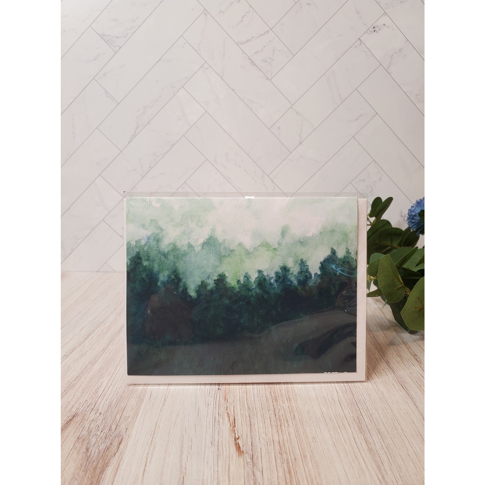 Kelley Werner Arts Notecard - "Forest Mist"
