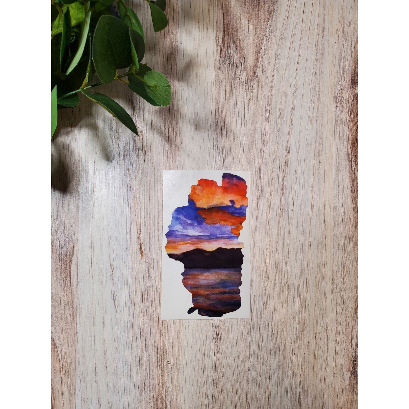 Kelley Werner Arts Lake Tahoe Sticker - "Sunnyside Sunrise"