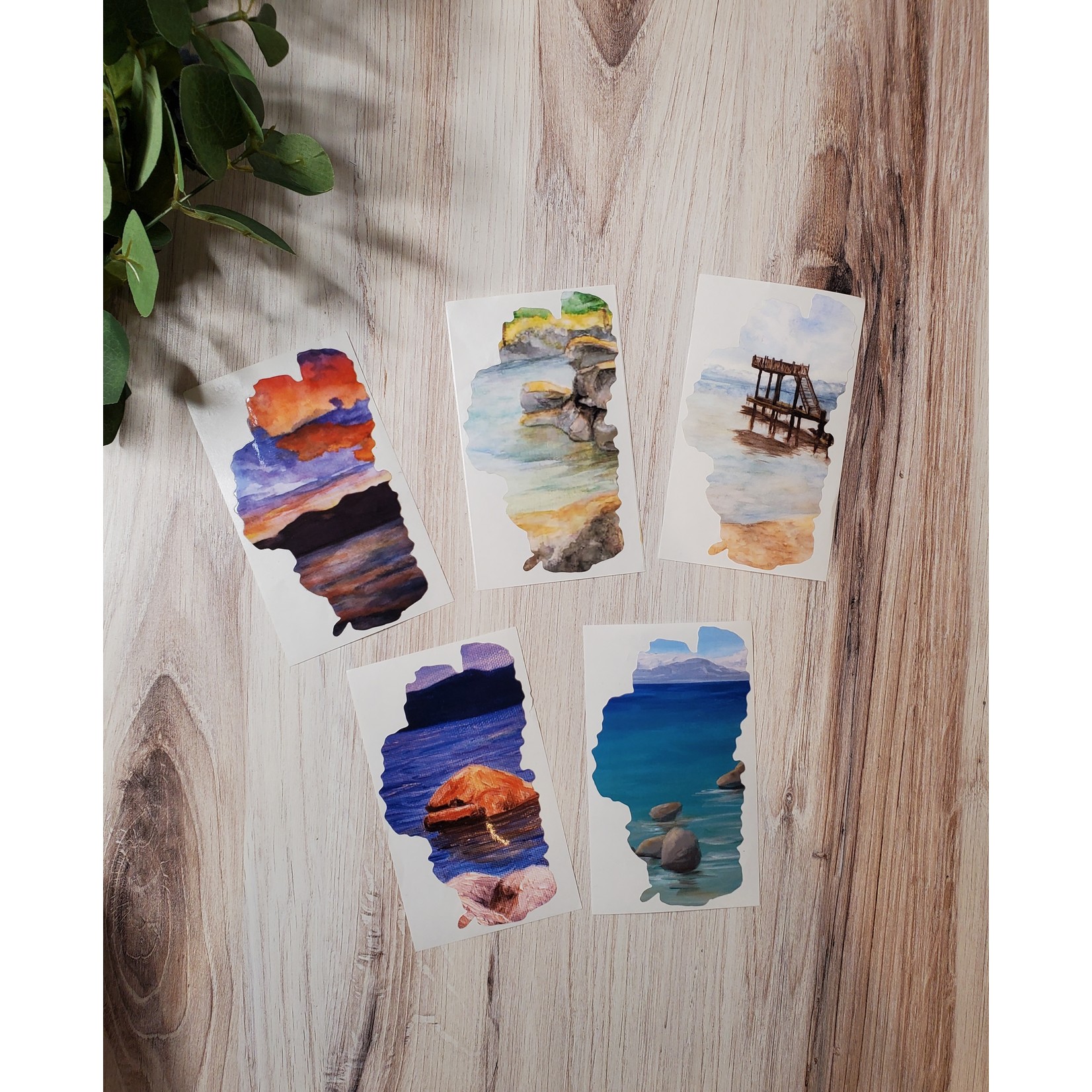 Kelley Werner Arts Lake Tahoe Sticker - "Sunnyside Sunrise"