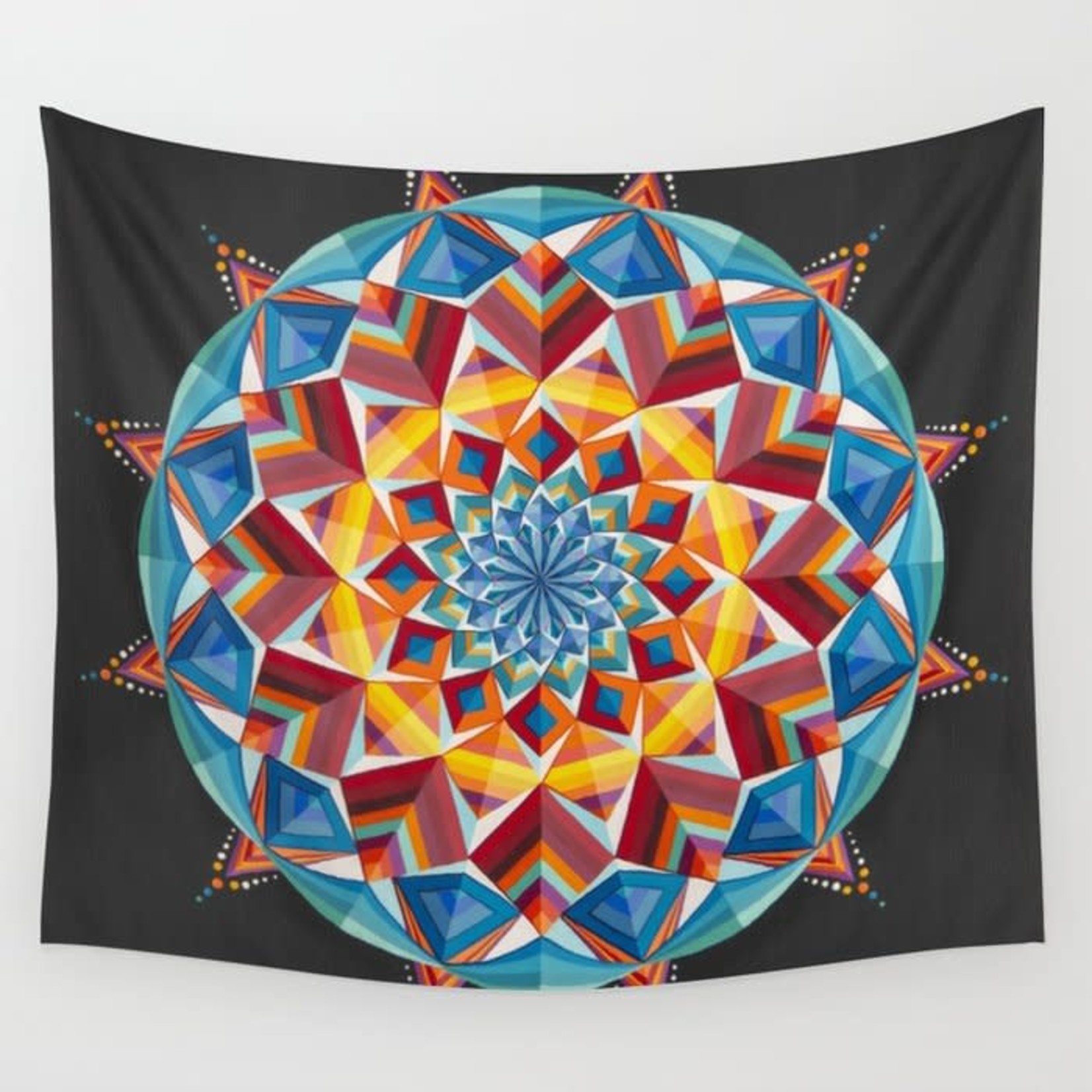 Stirling Studios Tapestry - "Mojave" Mandala - Large - 88x104"