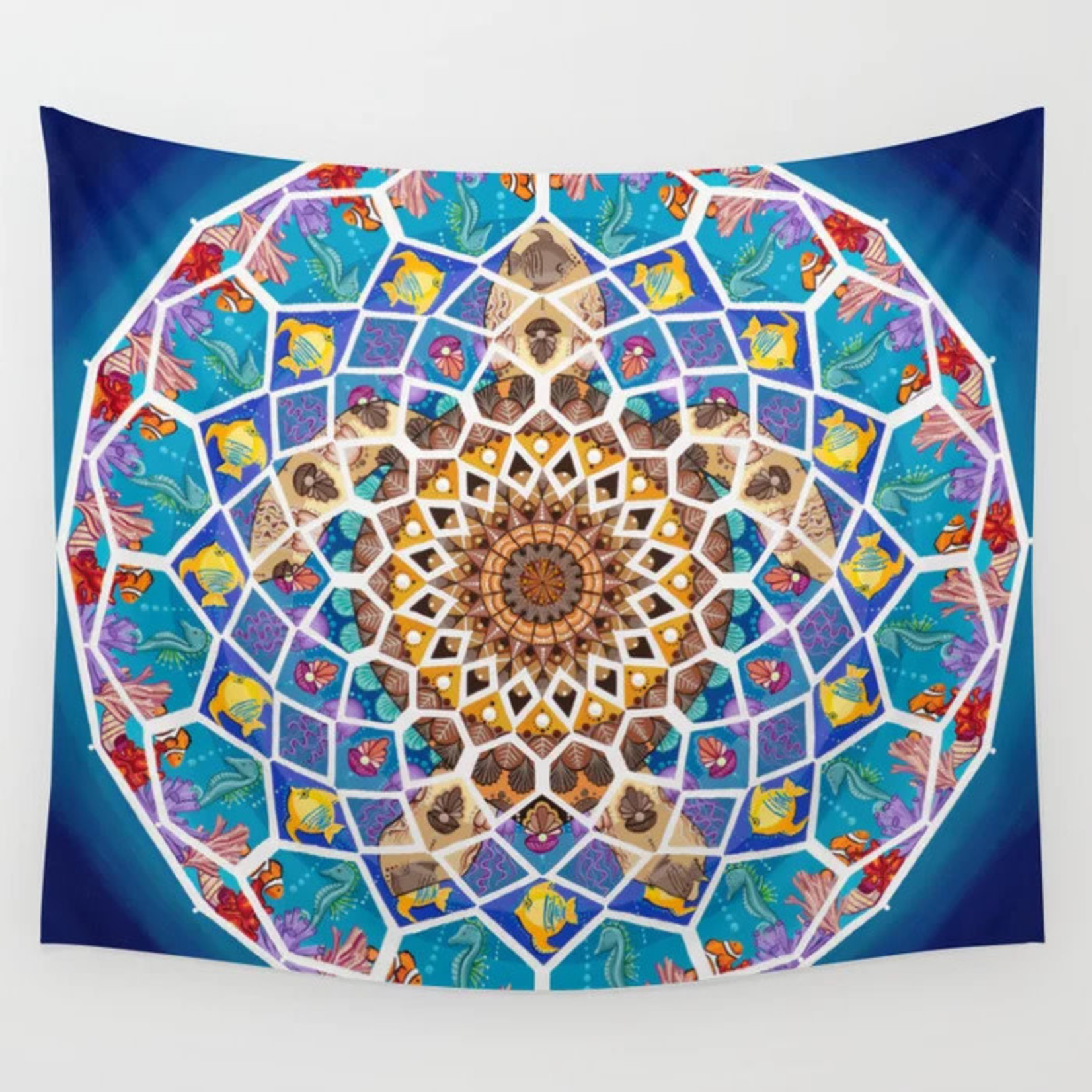 Stirling Studios Tapestry - "Swimming Home" Mandala - Small - 51x60"