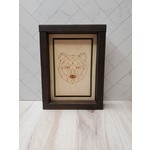 Logan Greenwood Geometric Animal Wood Cut Art - Bear - 6x8"