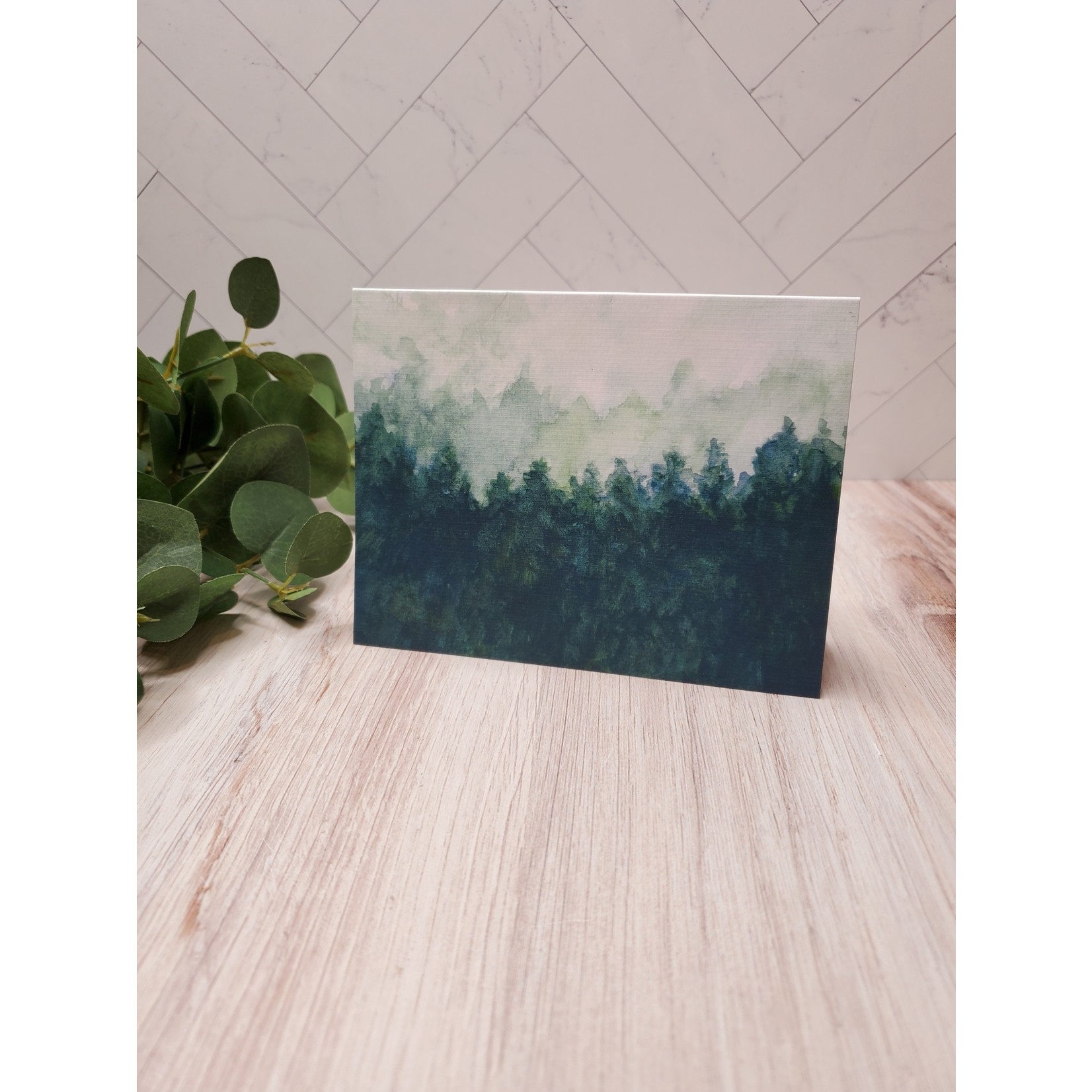 Kelley Werner Arts Notecard - "Misty Forest"
