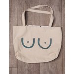 Knotty Bot Knitwear Tote Bag - Titty Tote -  lined